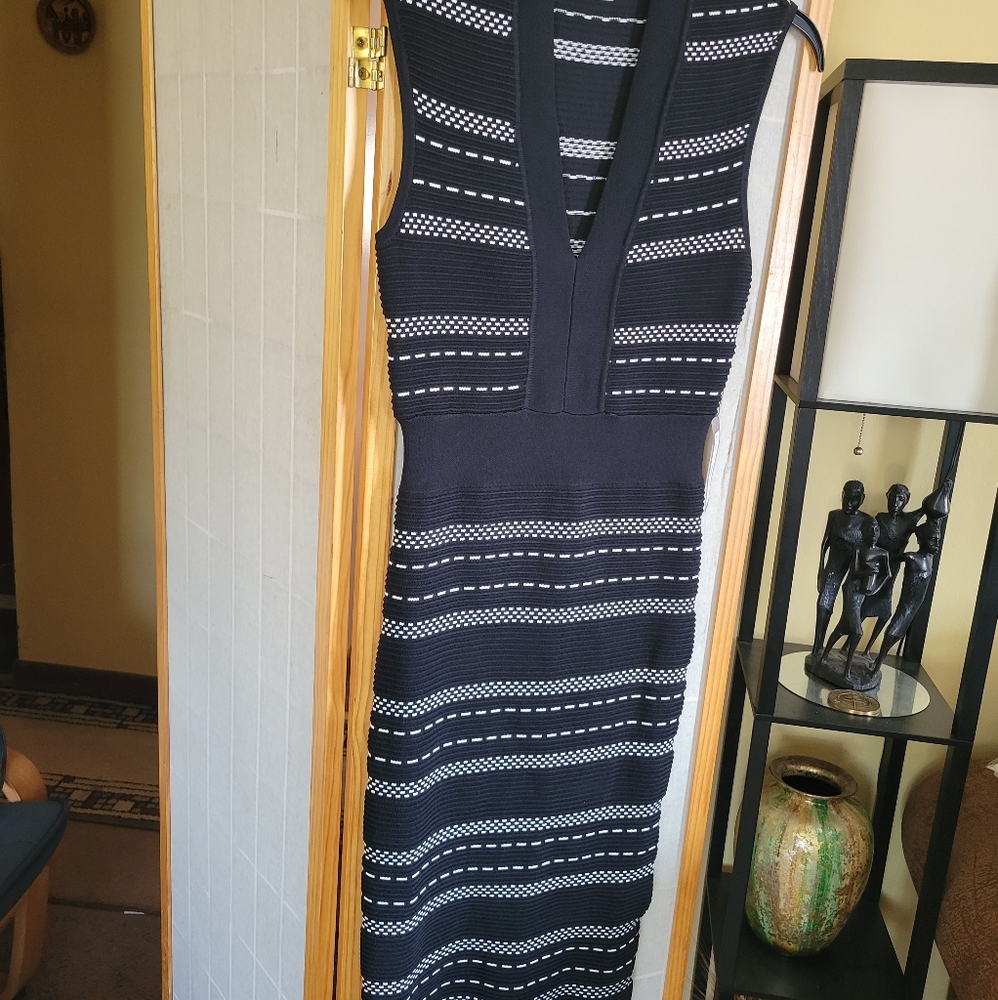 Black & White Size Small Eva Mendes Dress
